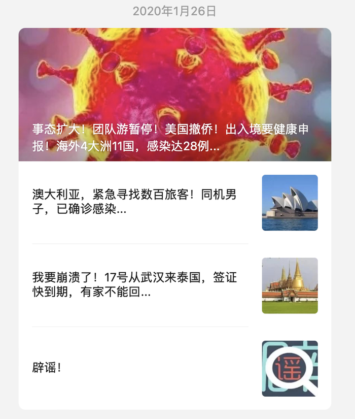 E旅行网公众号推送内容