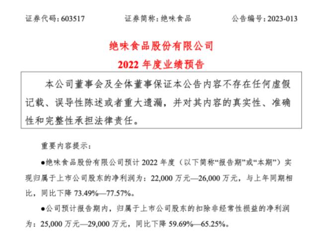 周黑鸭业绩大降超94%！三大巨头利润全部断崖下跌