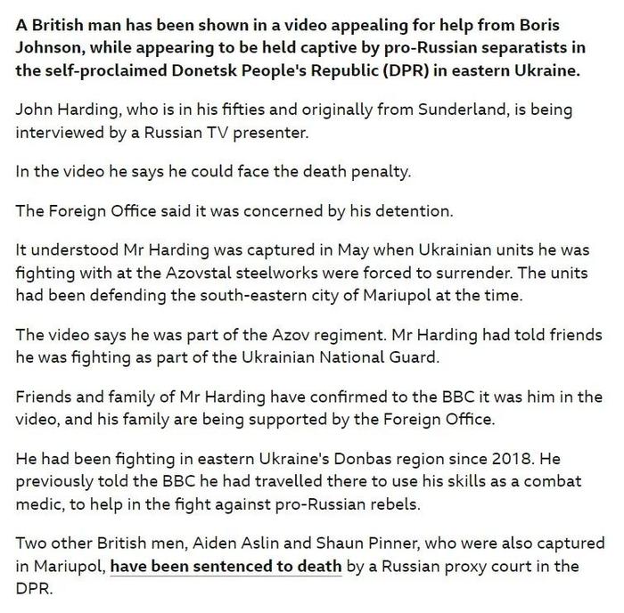 BBC报道截图