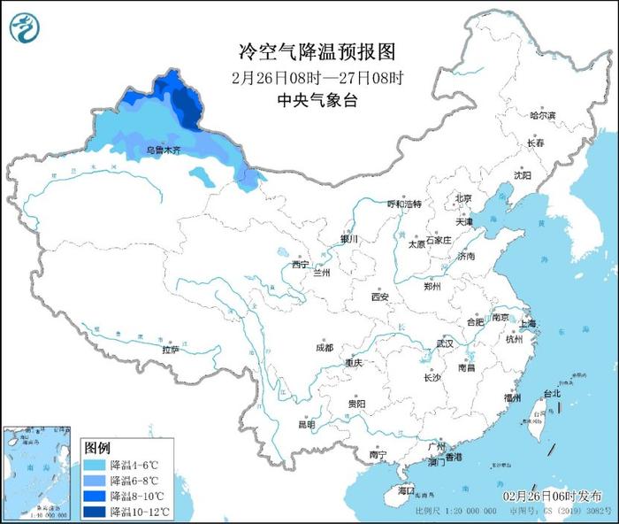 冷空气来袭北方地区气温波动 新疆、西北等局部降温达10℃以上