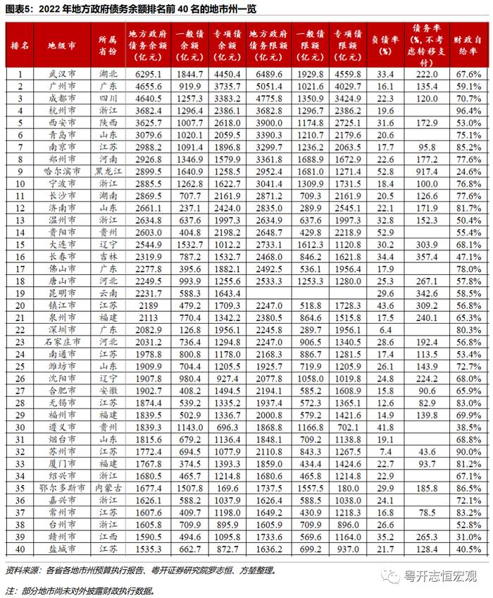 311个地市州政府债务全景