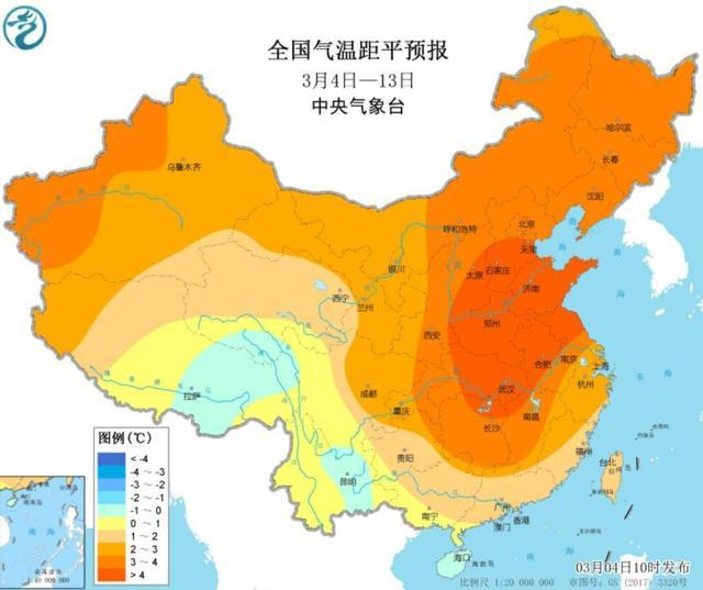 未来10天全国大部降水偏少 后期强冷空气来袭