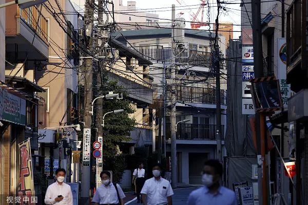 东京当地电线杆和电线资料图 图源:视觉中国