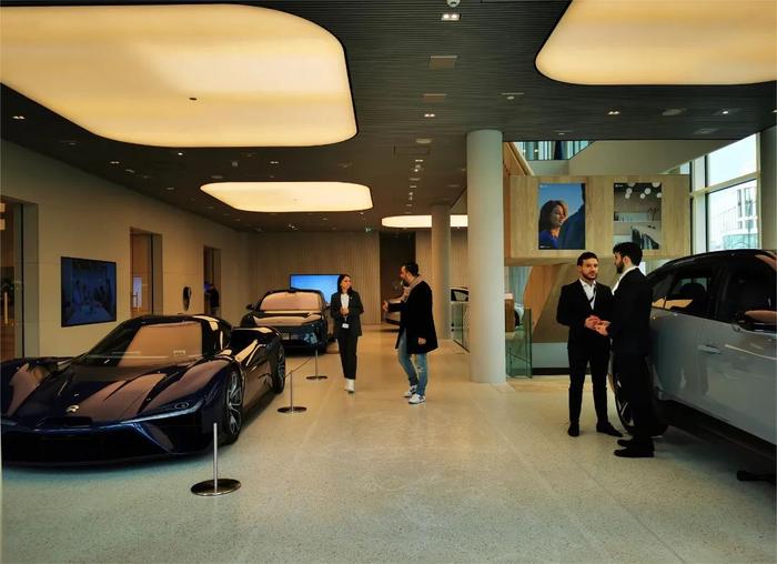 位于柏林的德国首家蔚来用户中心(NIO Berlin)。科技日报记者 李山 摄