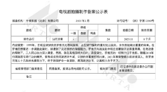 2月电视剧备案：较1月数量上升35%，《斗罗大陆2》《大江大河3》备案