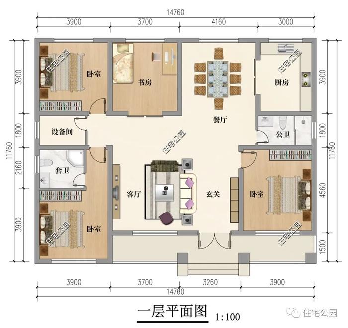 3室2厅好格局，四川王先生的这套养老小平房，当真是好看又实用