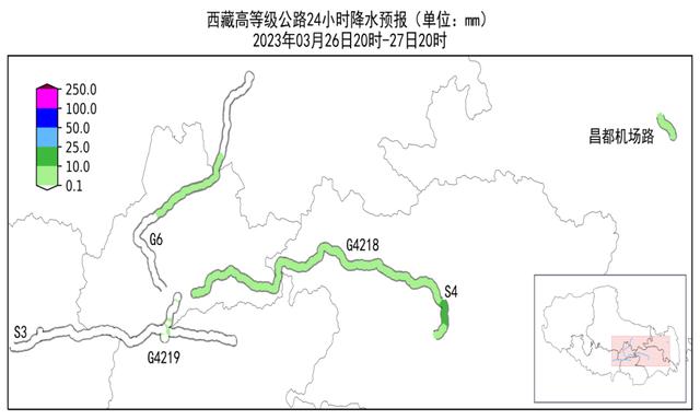 注意！西藏多条高等级公路有雨雪