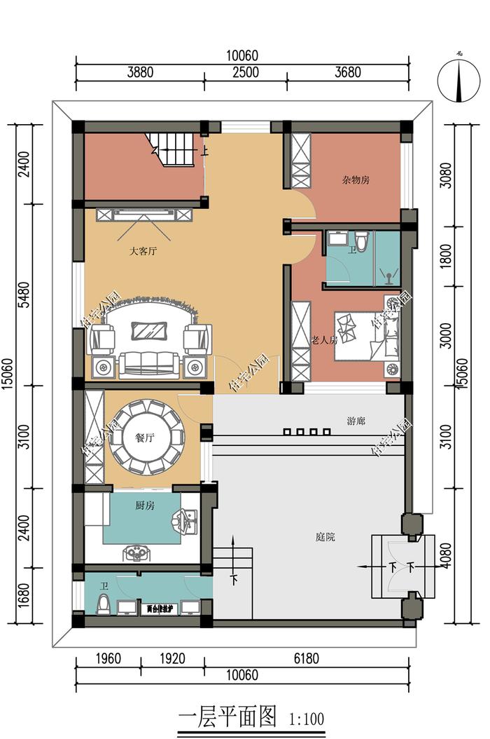 主体造价27万，10×15米带屋顶露台的现代二层别墅