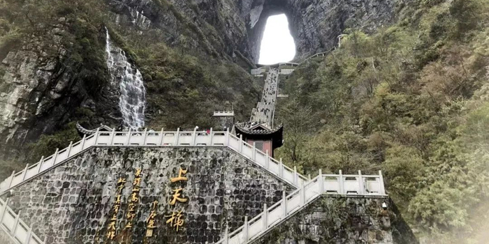 张家界跳崖,张家界游客坠崖女孩