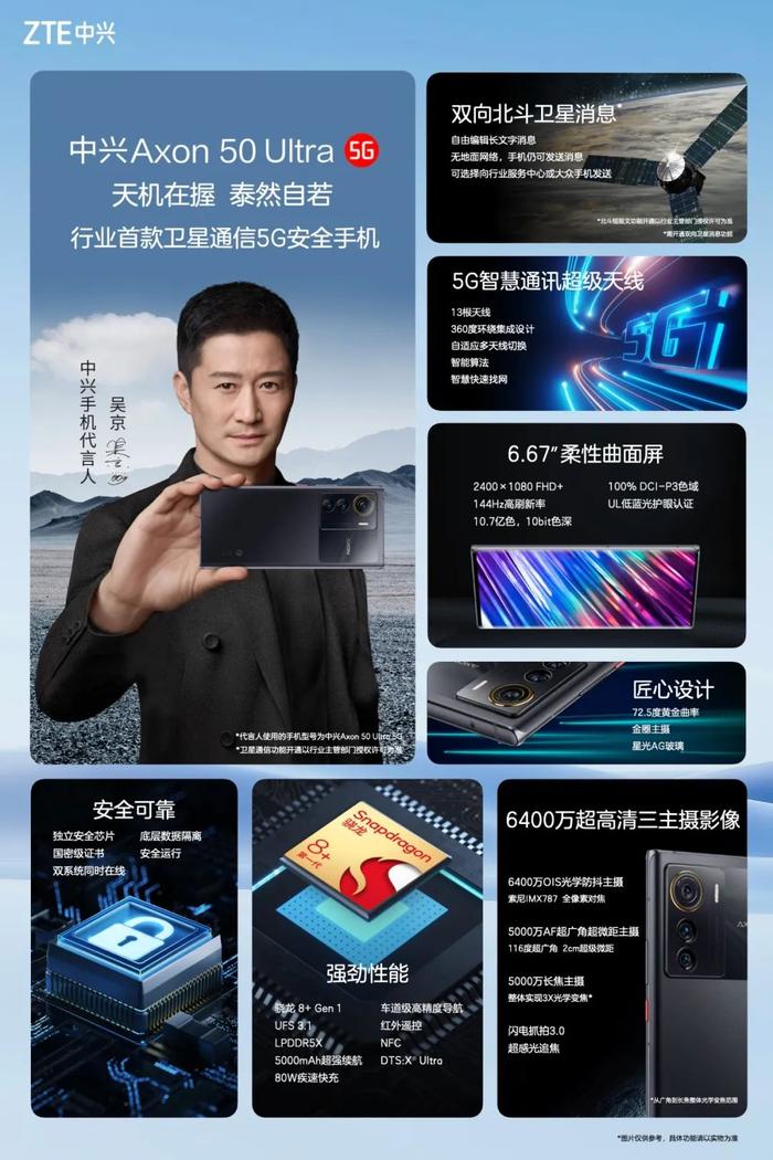 【品牌】中兴Axon50Ultra发布 | 首款骁龙8+平板亮相 支持5G双系统