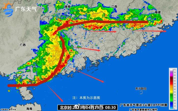 两条飑线横扫广东！强对流天气到货，雷雨大风将持续多久？