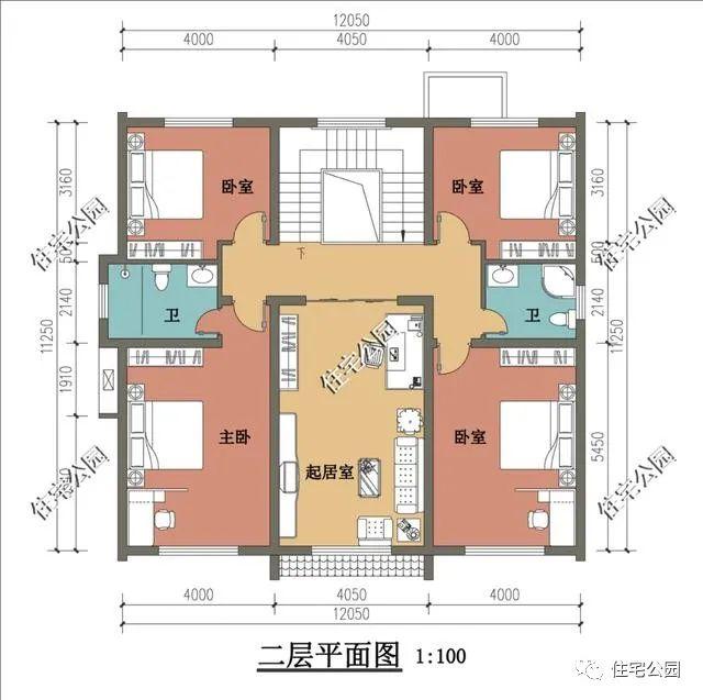 特价图纸丨神龛+影音房，12×11米秀美徽派合院