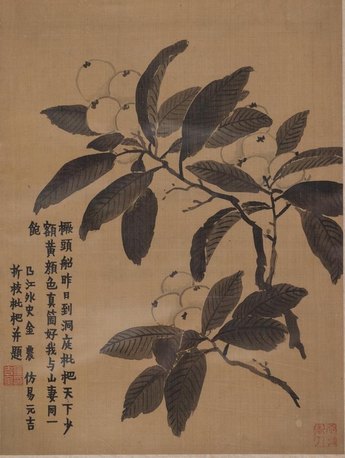 清 金农 《花卉图册》(八开 其一)天津博物馆藏