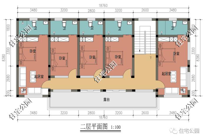 特价图纸丨可自住可民宿，18×8米现代二层别墅