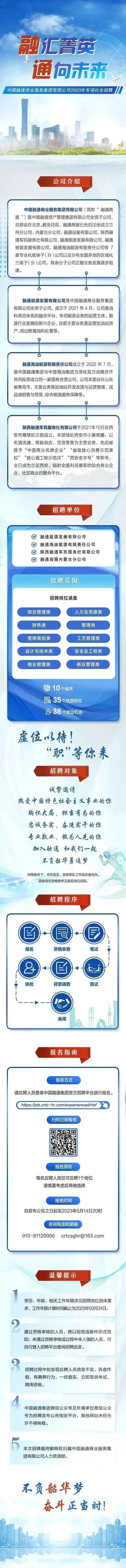 【社招】中国融通商业服务集团有限公司2023专项社会招聘正式启动