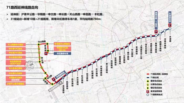 71路中运量公交西延伸工程专用道明天0时起正式启用