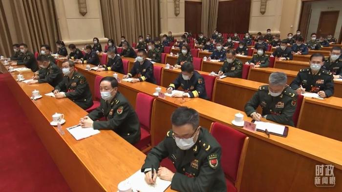 2023年3月8日,解放军和武警部队代表团全体会议现场