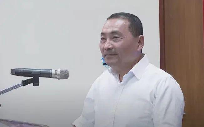 侯友宜5月17日出席国民党中常会。图源:台媒视频截图