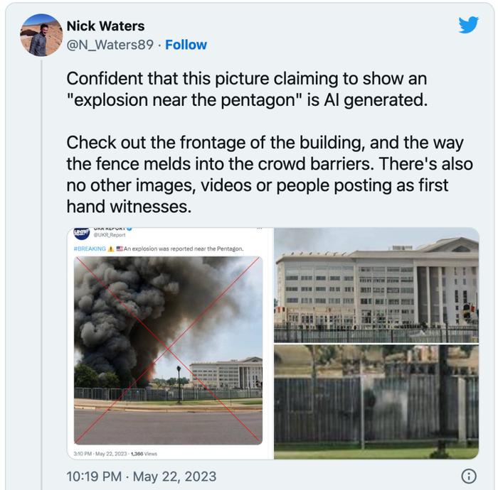 “五角大楼炸了”，图片疯传！美国防部发声