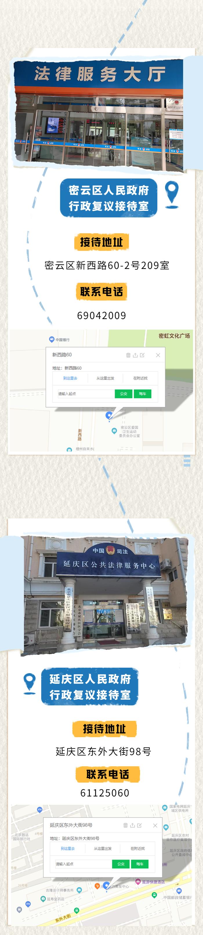 收藏！北京市区两级行政复议接待室通讯地址！