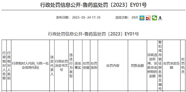 普正药业集团旗下京御堂制药生产销售劣药“乳酶生片” 被罚没138万