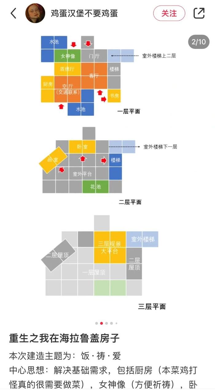 沉迷盖房的《王国之泪》玩家，连装修图纸都拿出来了