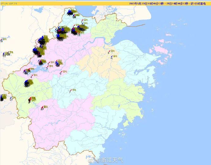 短时暴雨、7～9级雷雨大风！杭州多地预警！杭州一地热到全国第一？