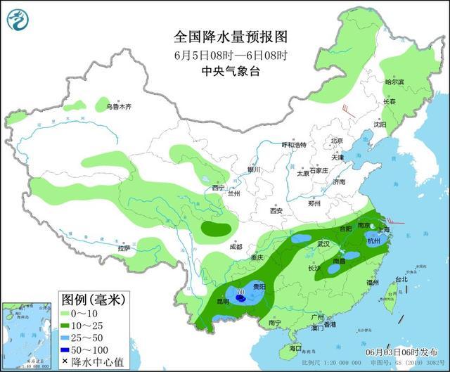 中央气象台：未来三天贵州重庆苏皖等地有较强降雨 华南云南等地仍有高温天气