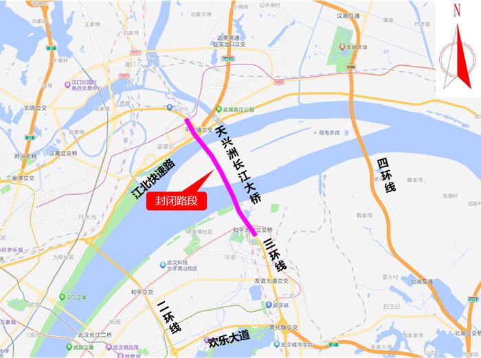 武汉关码头、天兴洲大桥限时封闭