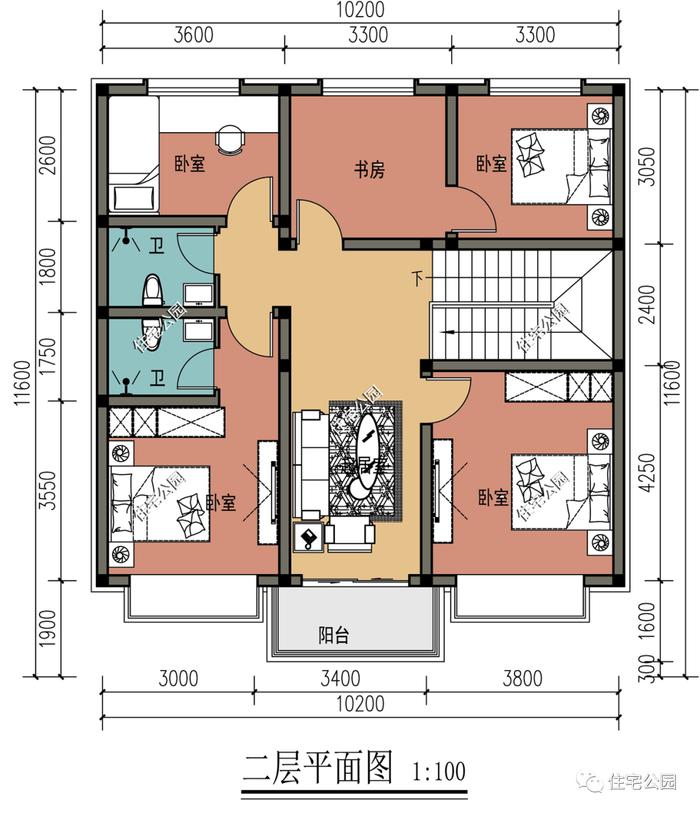 特价图纸丨10×11米二层简欧别墅，小户型里的经典之作