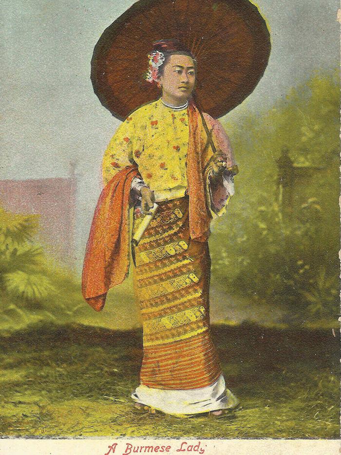 D.A. Ahuja,《缅甸女子》,二十世纪初,新加坡国家博物馆 藏