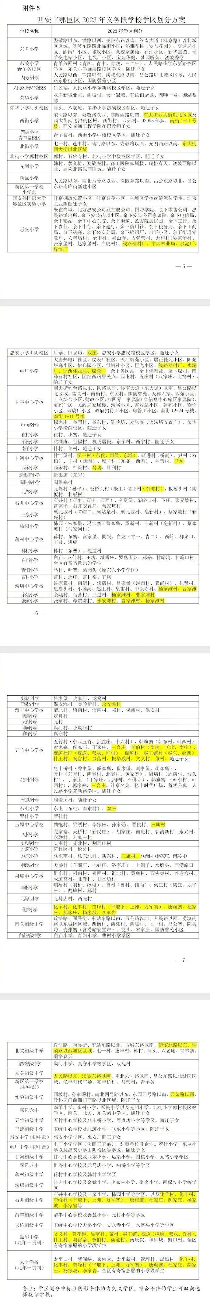 刚刚！2023西安学区划分公布！快看你家孩子将在哪上学？