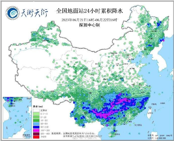 中国气象局：2130站出现暴雨，2830站气温超过40℃