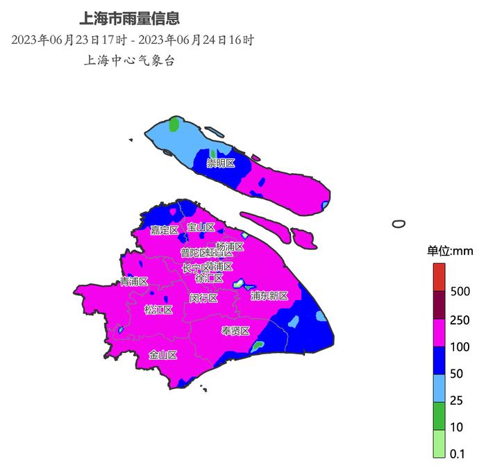 “暴力梅”第二轮：上海今日普降大暴雨，明天降水减弱气温回升