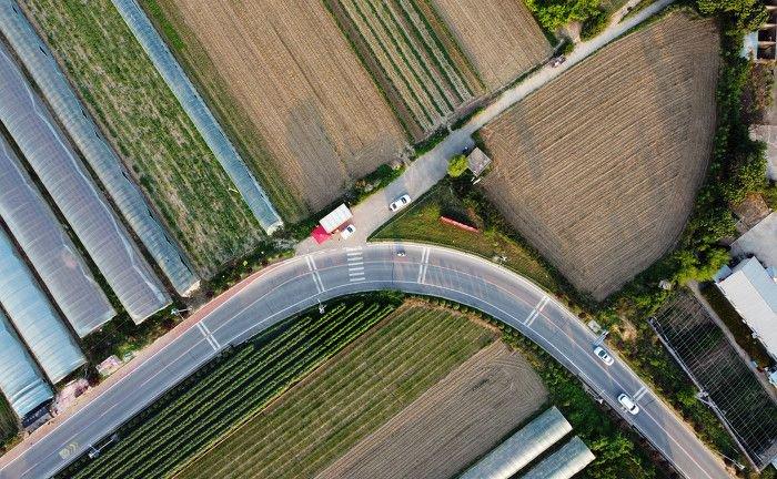 黄河一号旅游公路平陆段，夏日景色壮美