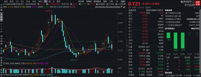 工业富联、传音控股领涨，电子50ETF（515320）今日已涨0.7%