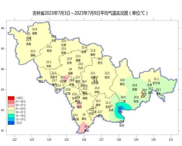 本周吉林省降水偏多且分布不均，气温稍低