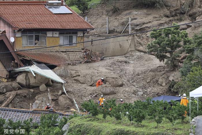 直击｜日本九州等地强降雨天气已致7人死亡，搜索仍在进行中