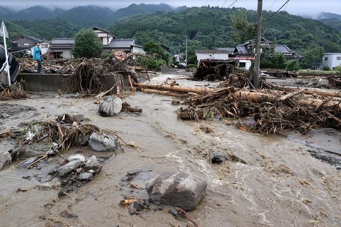 直击｜日本九州等地强降雨天气已致7人死亡，搜索仍在进行中