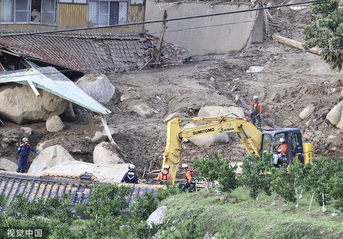 直击｜日本九州等地强降雨天气已致7人死亡，搜索仍在进行中