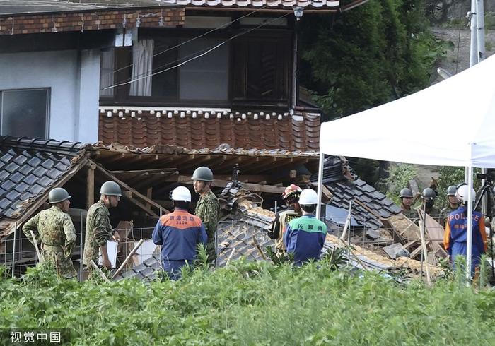 直击｜日本九州等地强降雨天气已致7人死亡，搜索仍在进行中