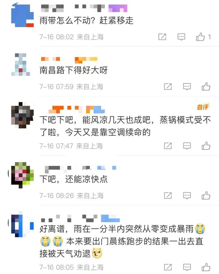 上海“一黄一蓝”预警高挂，​网友：一早晨练被天气劝退！气象部门：预计白天各区大都有雷电