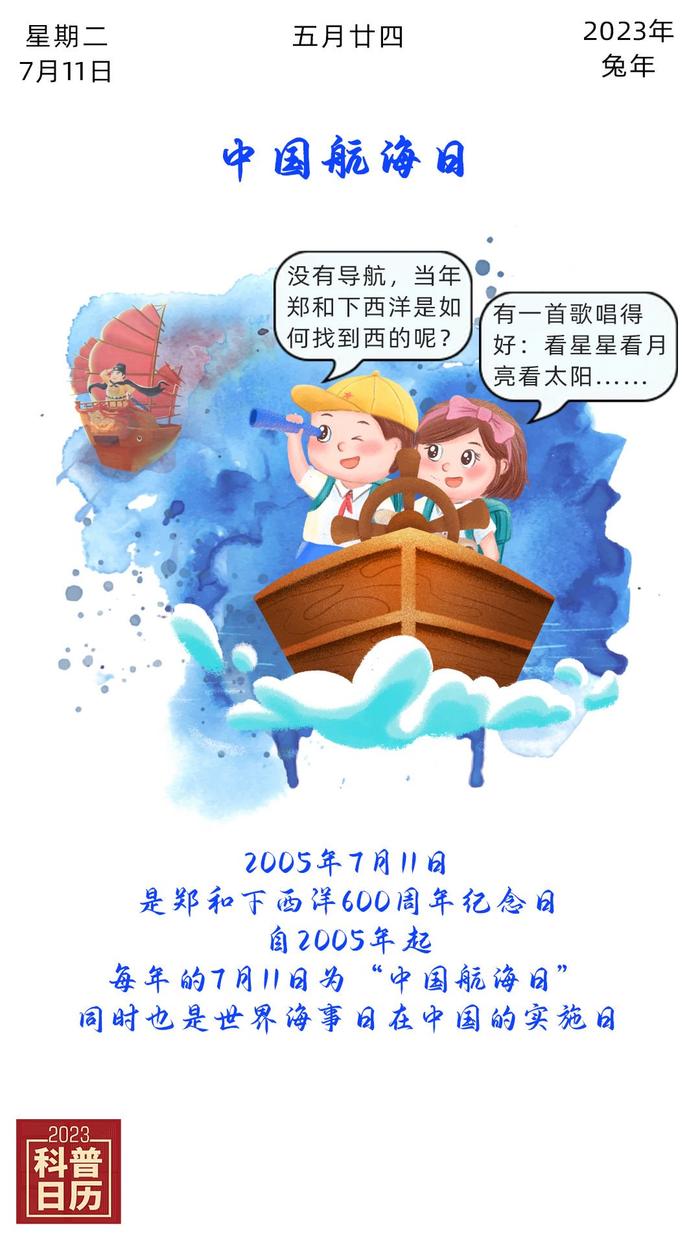 科普日历｜在没有GPS和北斗的明代，郑和如何找“西”？