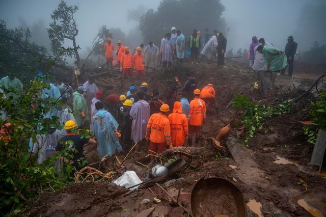 印度马哈拉施特拉邦山体滑坡事件已致22人死亡