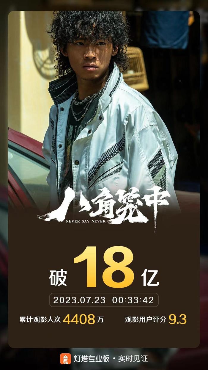 电影《八角笼中》票房破18亿