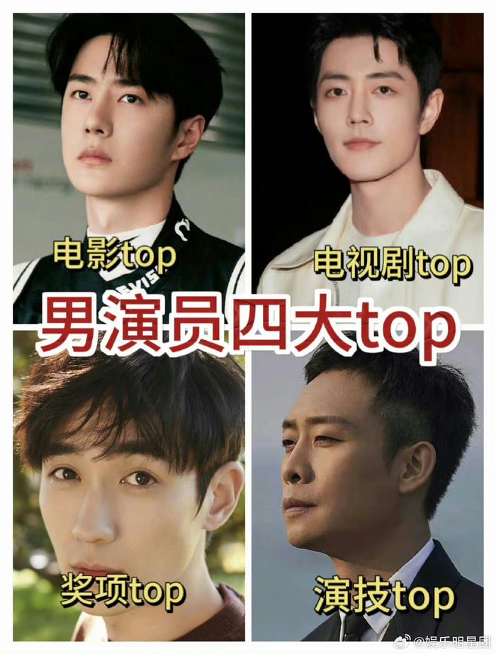 演技排行榜_网评演技最好90生TOP10!肖战&杨洋没前五,白敬亭第5,成毅第2...