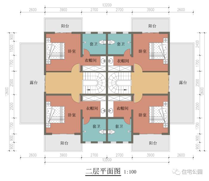 特价图纸丨18×12米新中式双拼住宅，很适合兄弟自建