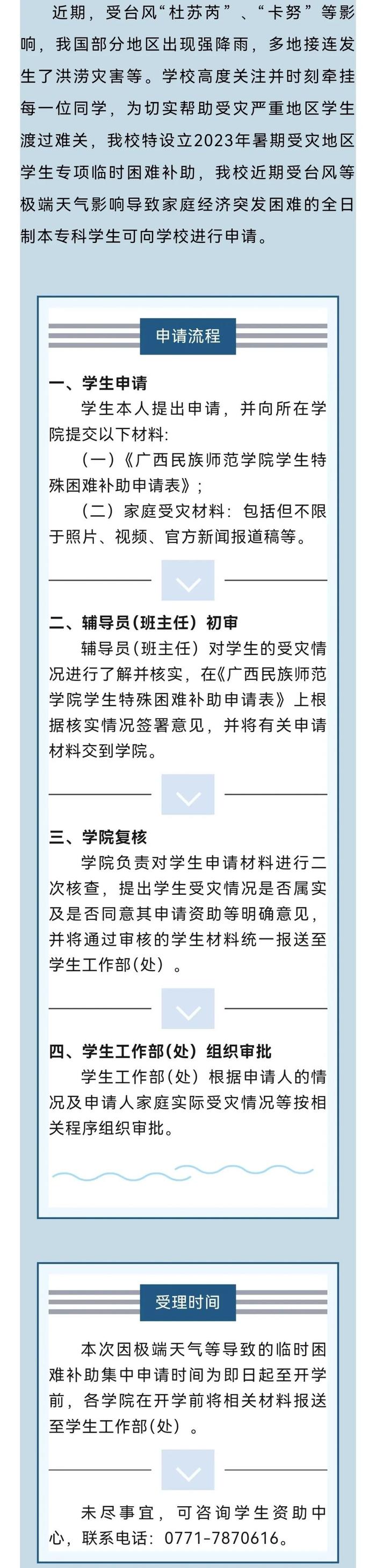 风雨同行！广西多所高校发声：受灾学生可申请补助