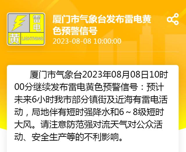 7号台风“兰恩”生成！厦门发布雷电预警！未来几天……