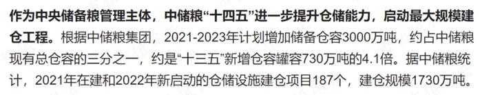 新签合同增长39%，分红率高达50%！“粮食安全概念股”中粮科工：粮油及冷链基建服务商